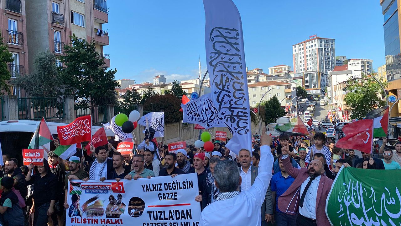 Tuzla'da STK'lardan Gazze'ye destek yürüyüşü - Ergani Haberleri |  Diyarbakır Son Dakika Yerel Haberler | Ergani Gazetesi