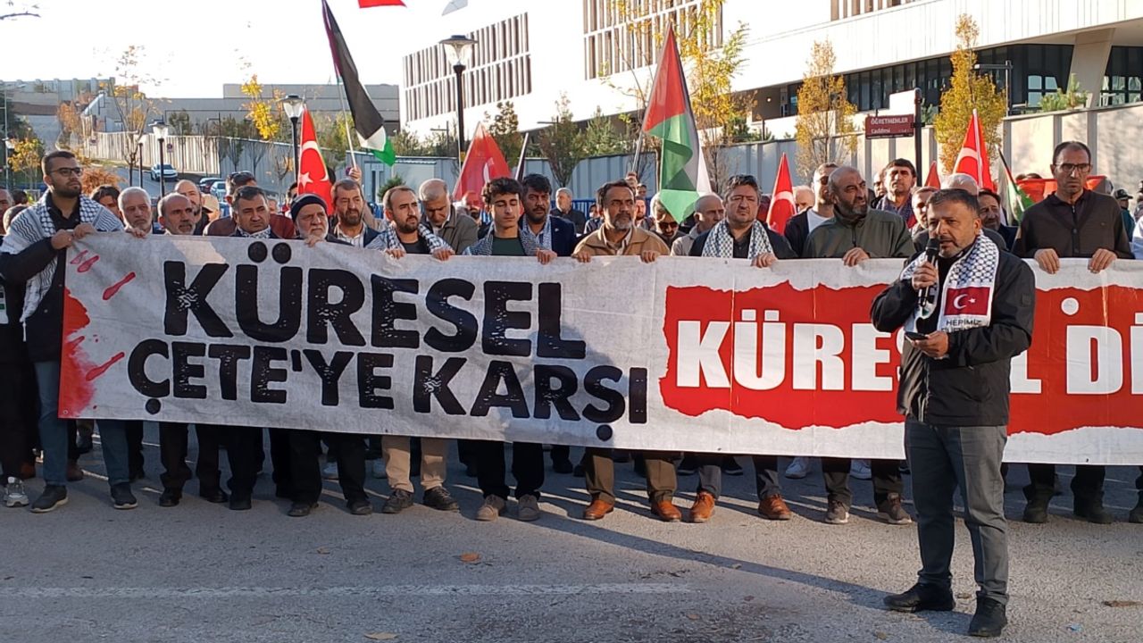 ABD Büyükelçiliği önünde protesto: Ateşkesi ihlal eden katiller hesap vermeli