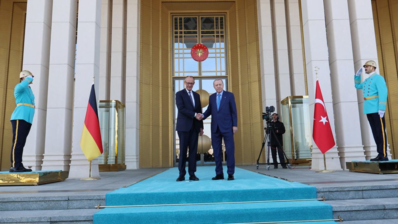 Almanya Başbakanı Merz Cumhurbaşkanlığı Külliyesinde