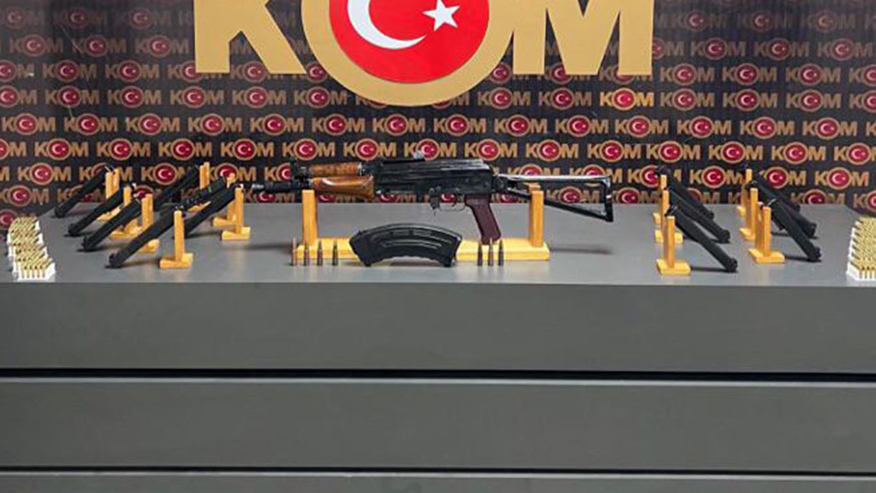 Batman'da operasyonda kaleşnikof ve çok sayıda fişek ele geçirildi