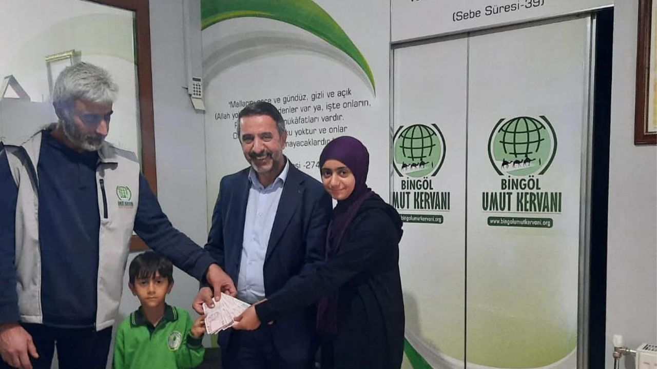 Bingöllü öğrenciden Gazze’ye anlamlı destek