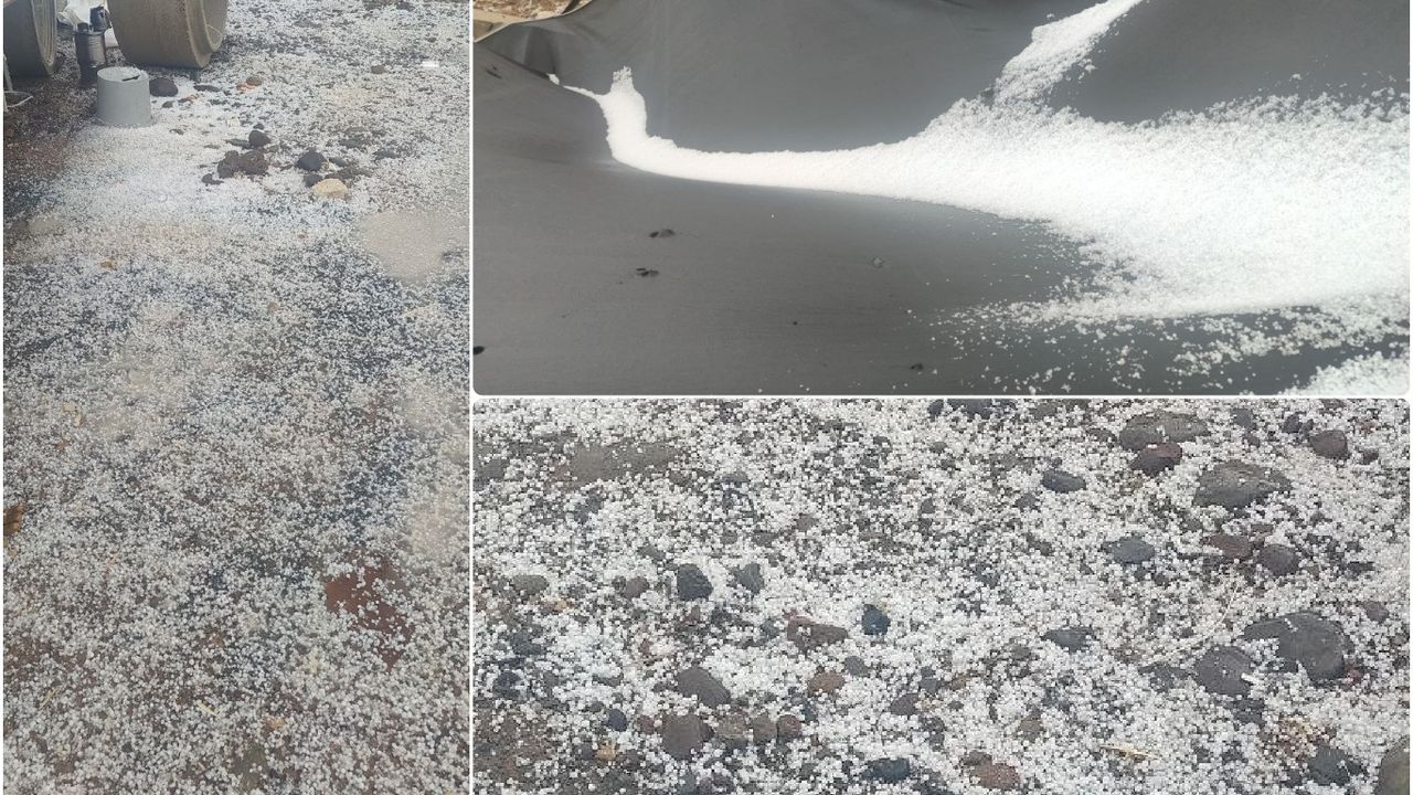 Elazığ’da ani dolu yağışı hayatı olumsuz etkiledi