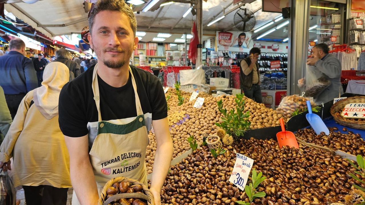 Kış aylarının vazgeçilmez lezzeti kestane, tezgahlarda yerini aldı