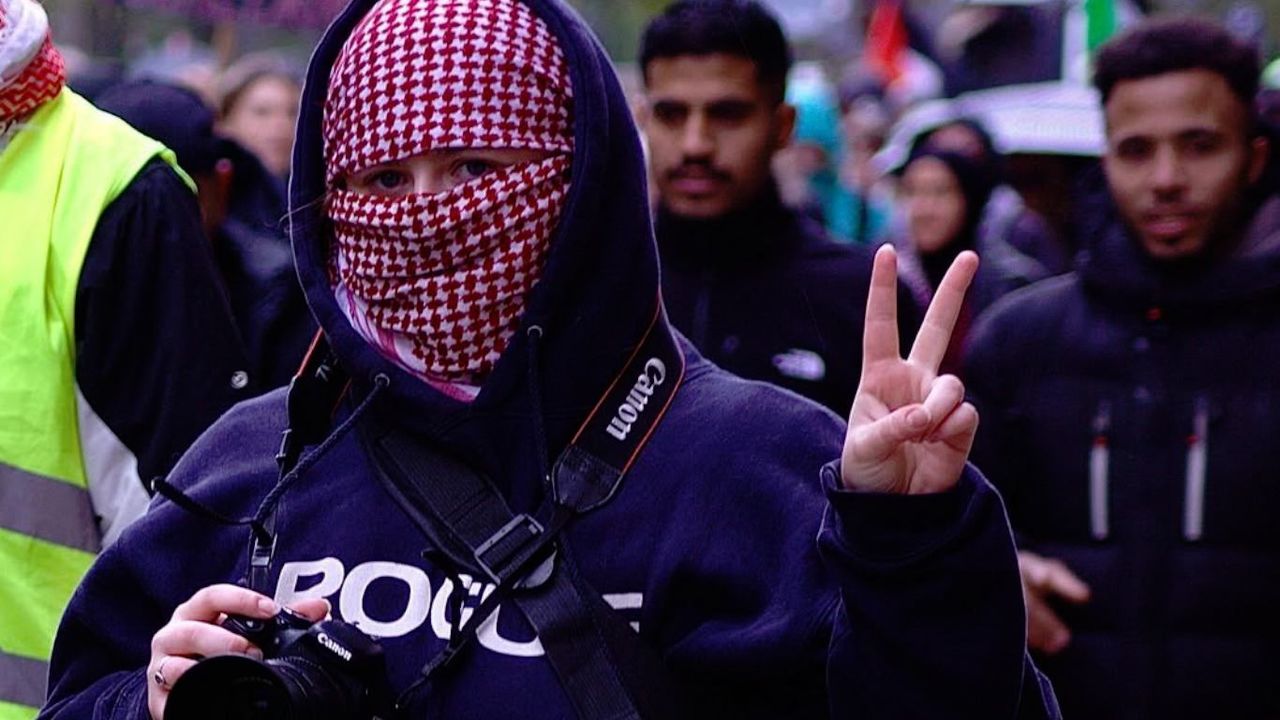 Kopenhag’da Gazze’ye destek gösterileri düzenlendi
