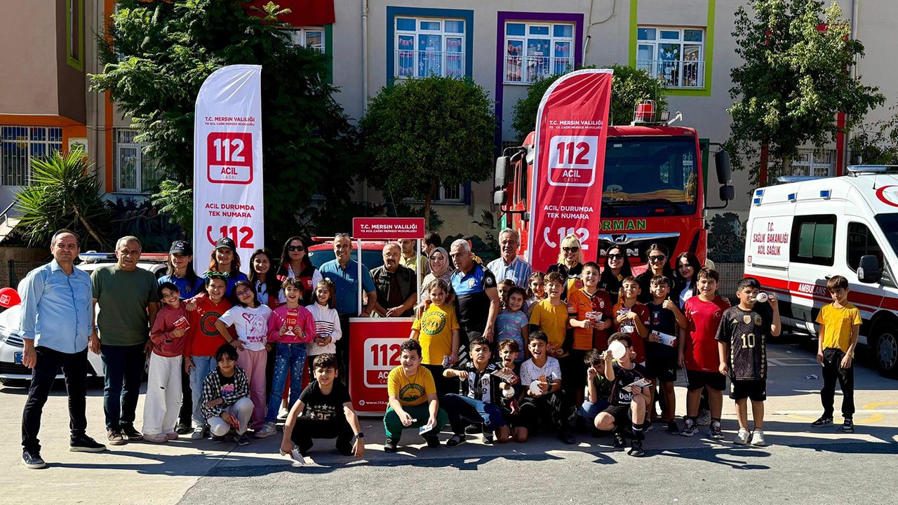Mersin 112 Acil Çağrı Merkezi’nden öğrencilere tanıtım etkinliği