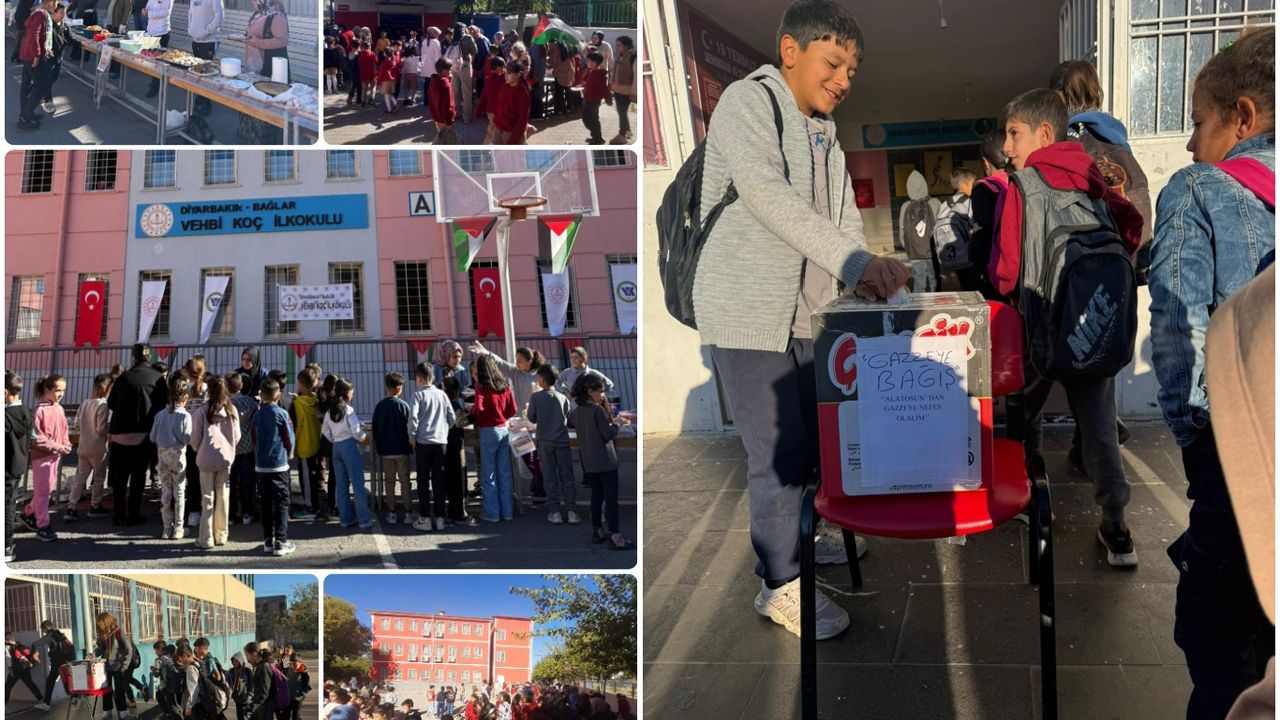 Okullarda Gazze yararına kermesler devam ediyor