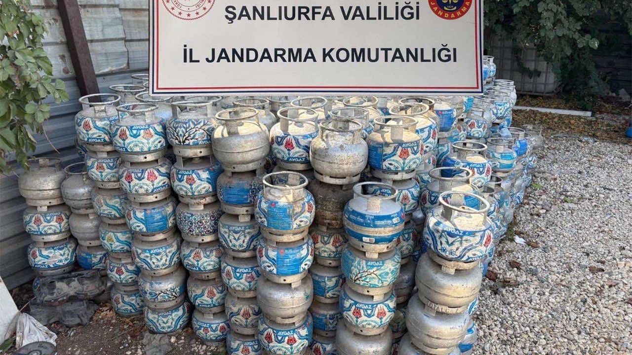 Şanlıurfa’da kaçak tüp dolum operasyonu: Binlerce tüp ele geçirildi