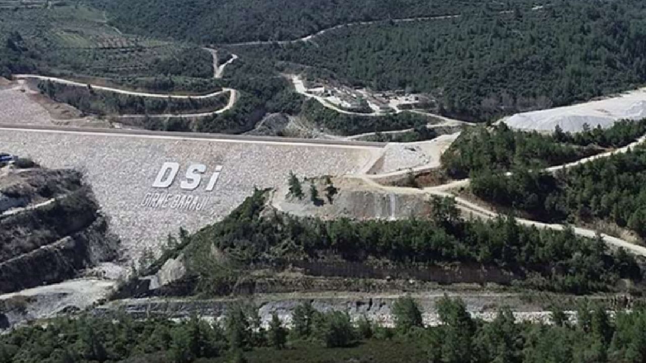 Yatağan Girme Barajı’nda su tutulmaya başlandı