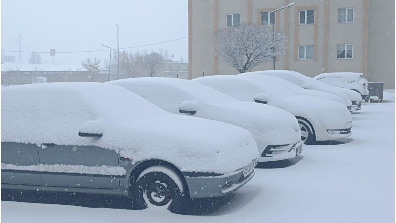 Bitlis'te nisan ayında yoğun kar yağışı etkili oluyor