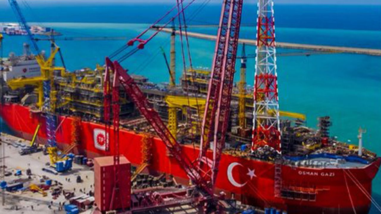 Osman Gazi yüzer üretim platformu doğal gaz üretimine günlük 10 milyon metreküp katkı sağlayacak