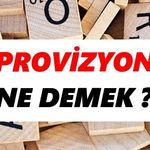 Provizyon Ne Demek?