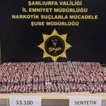 Şanlıurfa'da 13 bin 100 sentetik ecza hap ele geçirildi