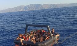 Ayvacık açıklarında 38 göçmen yakalandı
