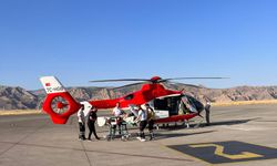 Şırnak’ta kanser hastası ambulans helikopterle Diyarbakır’a nakledildi