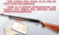 Ergani Kaymakamlığı'ndan yivsiz tüfek rushatnamesine ilişkin duyuru!