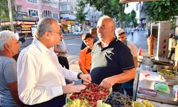 Yenişehir Belediye Başkanı Ali İhsan Su, esnaf ve vatandaşlarla bir araya geldi
