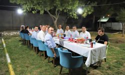 Ergani'de Emniyet Müdürü'ne Veda Yemeği