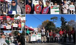 Sultanahmet'te Filistin nöbeti 14'üncü gününde devam ediyor