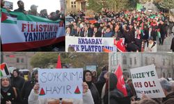 Aksaray'da siyonist rejimin Gazze saldırıları protesto edildi