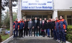 Mardin Valisi Akkoyun, AFAD İl Müdürlüğünü ziyaret etti