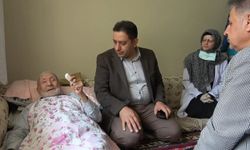 Cumhuriyet kurulmadan önce doğan 124 yaşındaki hasta evinde ziyaret edildi