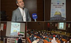 "Gazze'ye bir ses, bir nefes ver" etkinliği Siirt Üniversitesi'nde gerçekleştirildi