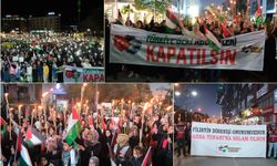 Van’da Gazze için meşaleli yürüyüş düzenlendi