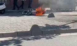 Gaziantep'te bir kişi cezai işlem uygulanan motosikletini yaktı