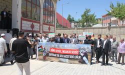 HÜDA PAR Adaklı İlçe Başkanlığı’ndan siyonist rejime tepki