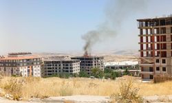Adıyaman'da inşaat halindeki binada yangın çıktı
