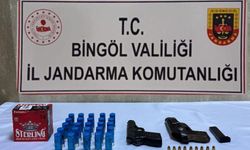 Bingöl'de ruhsatsız silah ele geçirildi