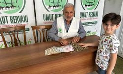 Biriktirdiği harçlıklarını Gazze için bağışladı