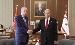 Cumhurbaşkanı Erdoğan, KKTC Cumhurbaşkanı Tatar ile görüştü