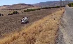 Direksiyon başında uyuyunca otomobil takla attı
