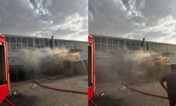 Diyarbakır’da metal boyama atölyesinde yangın