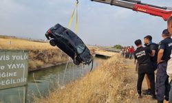 Diyarbakır’da trafik kazası: Otomobil sulama kanalına uçtu