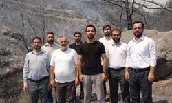 HÜDA PAR heyeti,  Bursa yangın bölgesinde