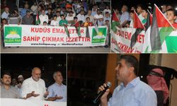 Kızıltepe halkı Gazze için meydanlarda: İslam ülkeleri büyük bir vebal altındadır