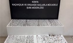 Konya'da tarihi eser operasyonu: Yüzlerce sikke ele geçirildi