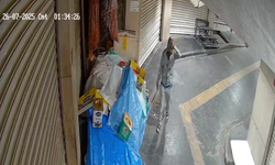 Kuruyemişçinin önünden fıstık çuvalı çalındı: Güvenlik kamerası her şeyi kaydetti