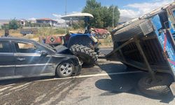 Malatya’da otomobil ile traktör çarpıştı: 2 yaralı