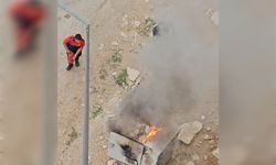 Mardin’de elektrik panosu alev aldı