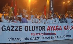 Şanlıurfa’da “Gazze ölüyor, ayağa kalk” yürüyüşü düzenlendi