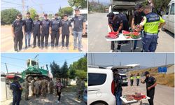 Umut Kervanı yangın bölgesinde: Yangına müdahale eden ekiplere beslenme desteği