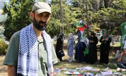 ABD Büyükelçiliği önündeki Gazze nöbeti devam ediyor