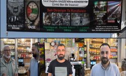 Adana’da iki esnaf, hem boykot hem bağışla Gazze halkının yanında yer aldı