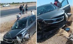 Batman'da otomobil şarampole devrildi: 2 yaralı