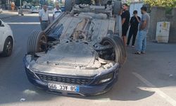 Batman'da sürücünün direksiyon hakimiyetini kaybettiği araç takla attı
