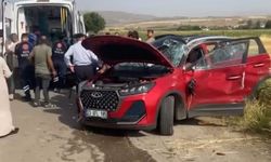 Elazığ'da takla atan otomobilde 2 kişi yaralandı