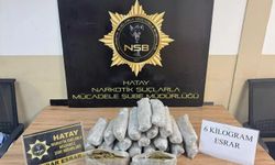 Hatay'da 6 kilogram esrar ele geçirildi: 2 tutuklama